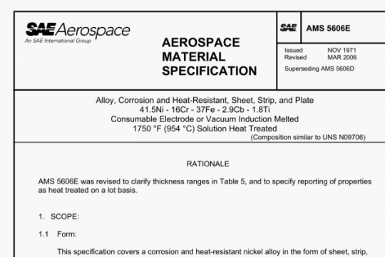 SAE AMS 5606E pdf download