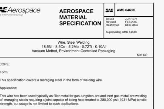 SAE AMS 6463C pdf download