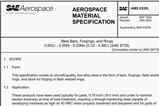 SAE AMS 6320L pdf download