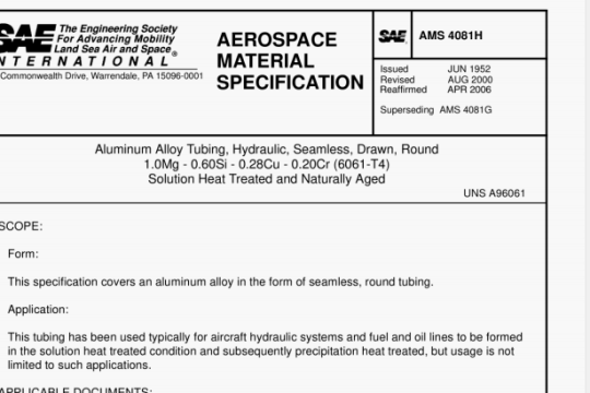 SAE AMS 4081H pdf download