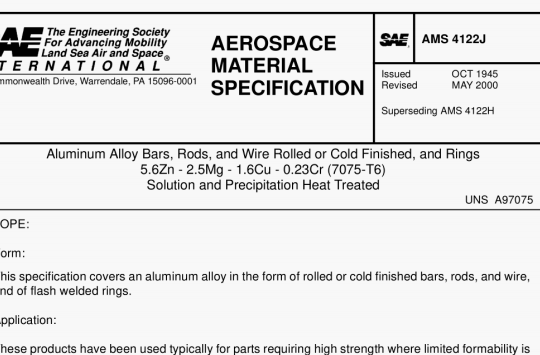 SAE AMS 4122J pdf download