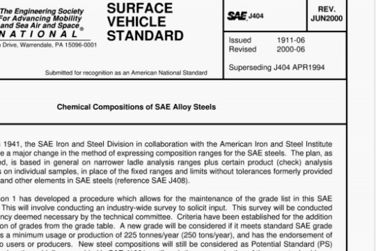 SAE J404 pdf download