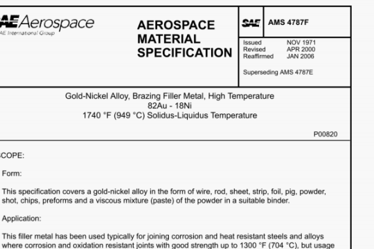 SAE AMS 4787F pdf download