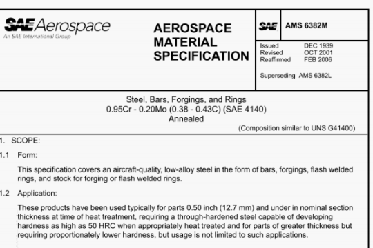 SAE AMS 6382M pdf download