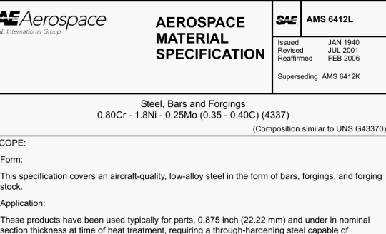 SAE AMS 6412L pdf download