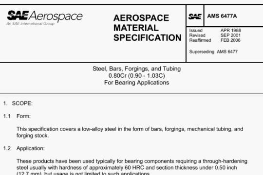 SAE AMS 6477A pdf download