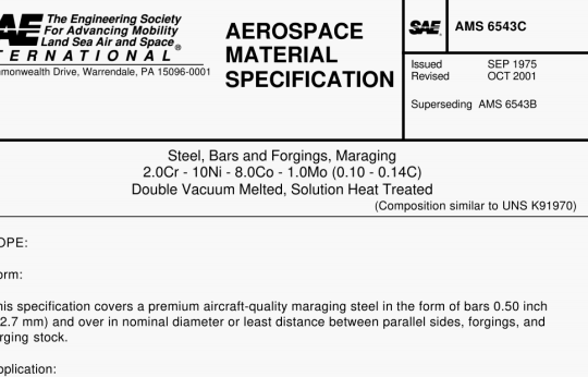 SAE AMS 6543C pdf download